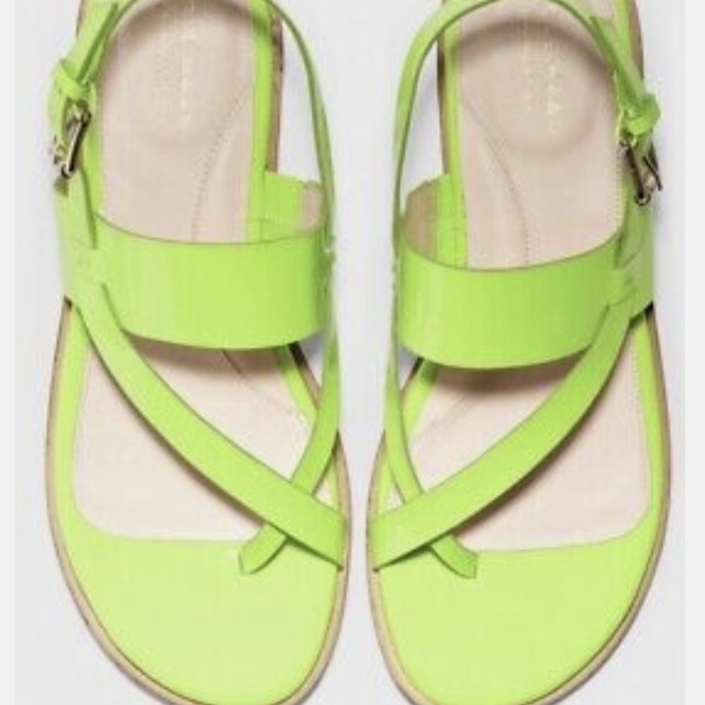 Cole Haan Neon Green Sandle Size 6.5 NWB